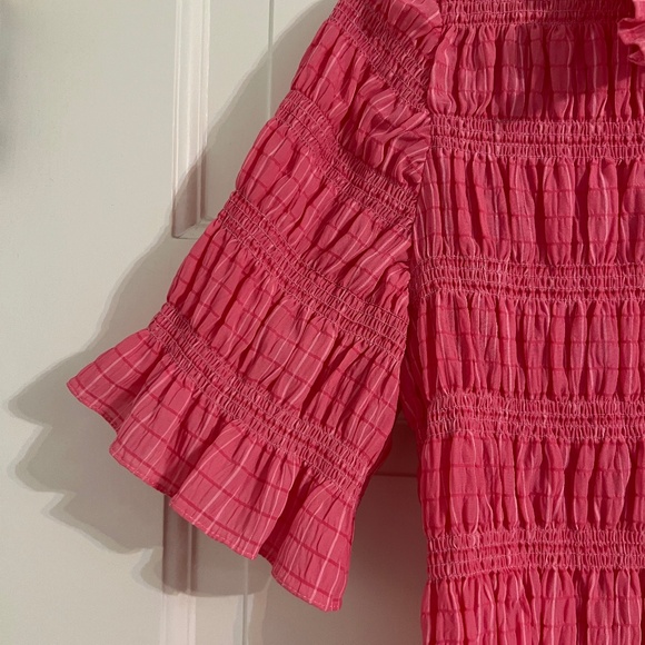 Sandro designer Smocked Cropped blouse, size 0/S - Picture 5 of 14